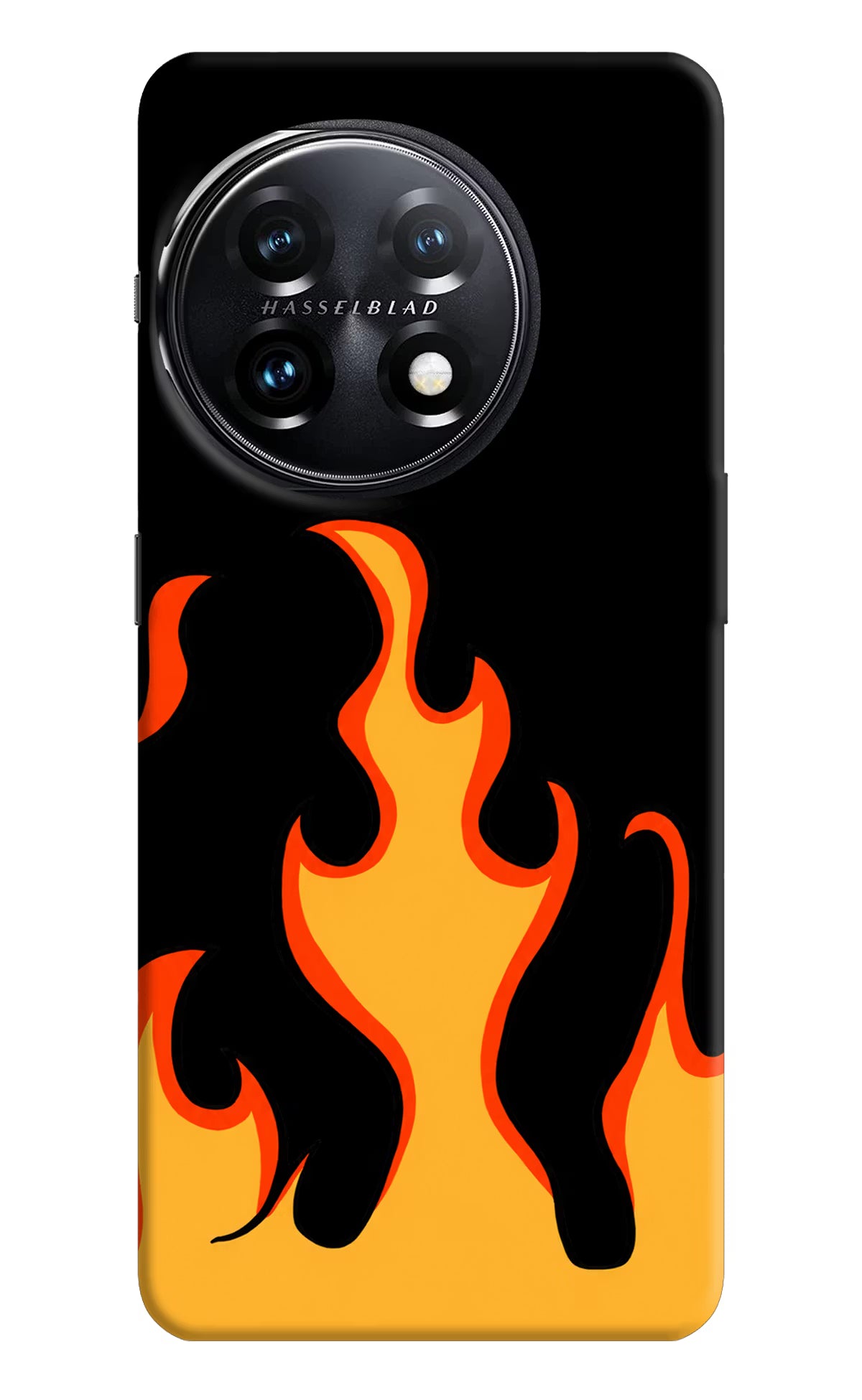Fired Up – Black OnePlus 11 5G Hard Case Back Cover by Casekaro