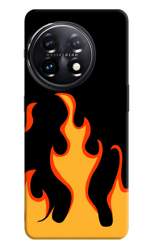 Fired Up – Black OnePlus 11 5G Hard Case Back Cover by Casekaro