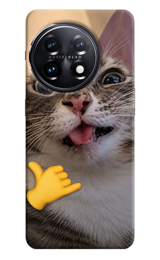 Silly Cat Call OnePlus 11 5G Back Cover