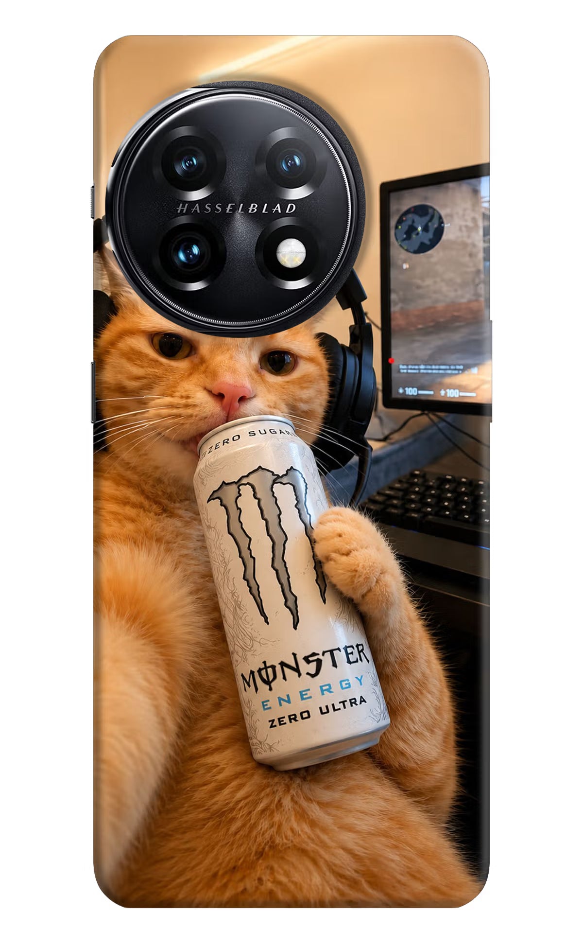 Gamer Cat Energy OnePlus 11 5G Back Cover