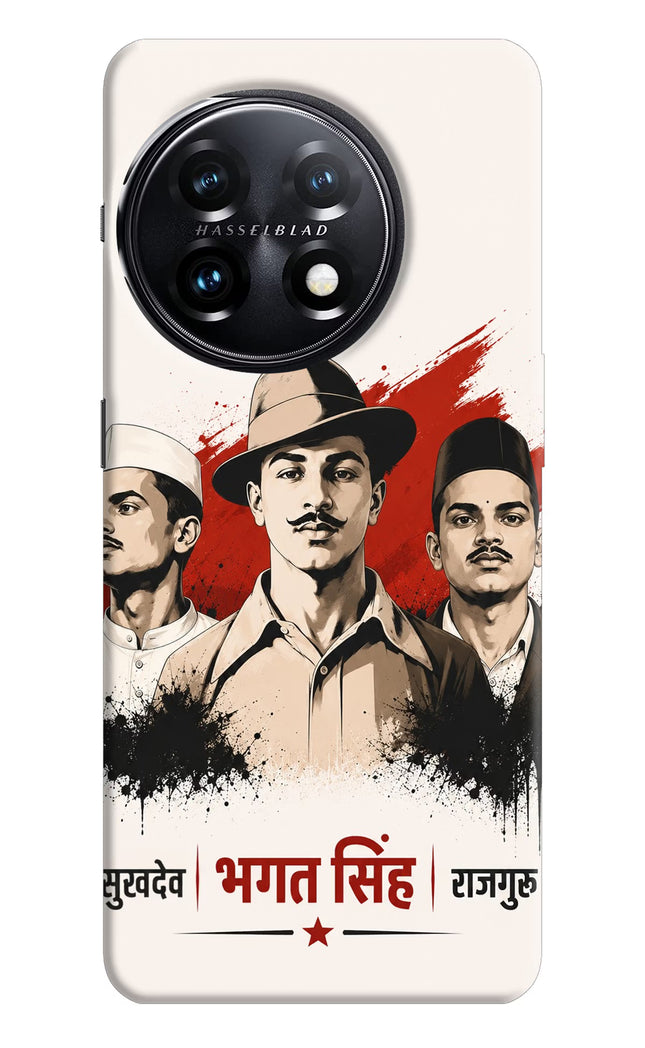 Bhagat Singh Trio OnePlus 11 5G Hard Case Back Cover by Casekaro