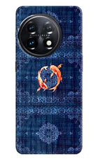Koi Blue OnePlus 11 5G Back Cover