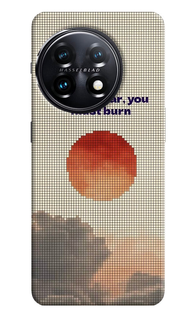 Pixel Sun OnePlus 11 5G Hard Case Back Cover by Casekaro