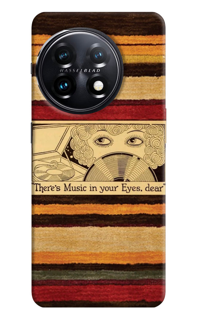 Vinyl Stripes OnePlus 11 5G Hard Case Back Cover by Casekaro