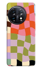 Wavy Grid OnePlus 11 5G Back Cover