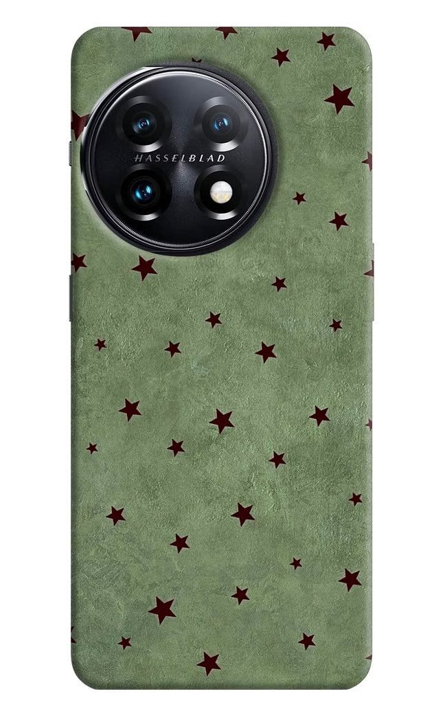Green Stars OnePlus 11 5G Hard Case Back Cover by Casekaro