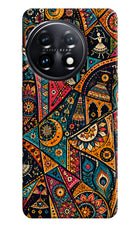 Folk Print OnePlus 11 5G Hard Case Back Cover by Casekaro