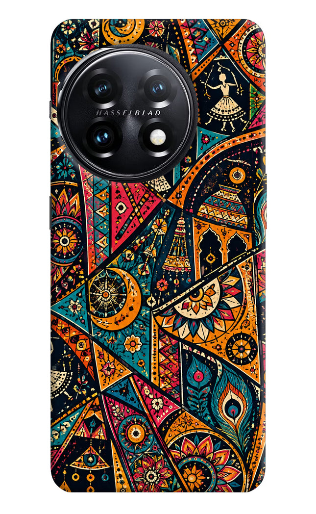 Folk Print OnePlus 11 5G Hard Case Back Cover by Casekaro