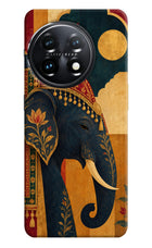 Royal Elephant OnePlus 11 5G Hard Case Back Cover by Casekaro
