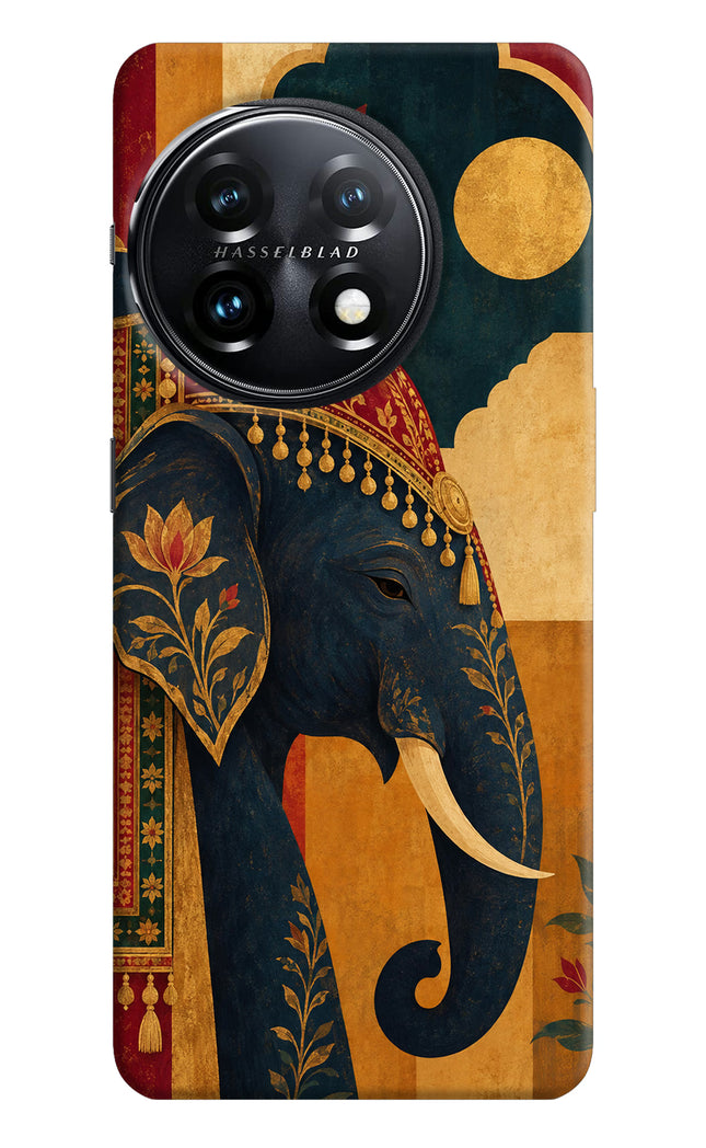 Royal Elephant OnePlus 11 5G Hard Case Back Cover by Casekaro