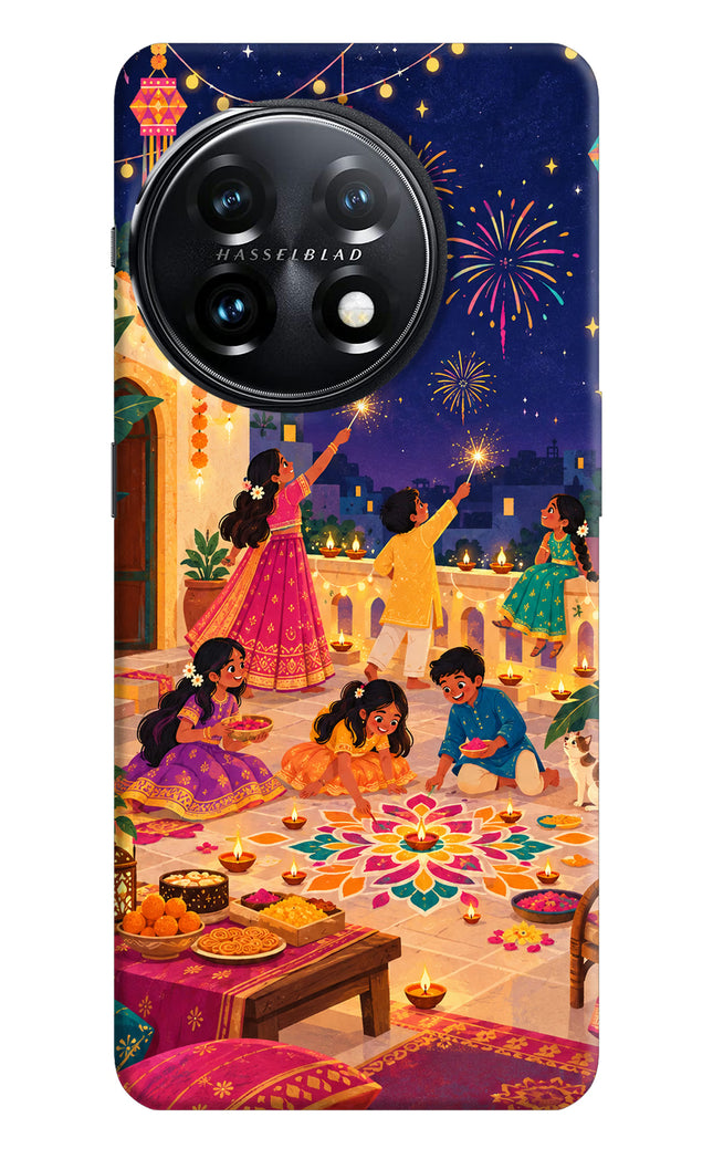 Diwali Night OnePlus 11 5G Hard Case Back Cover by Casekaro