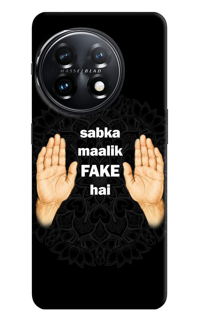 Sabka Malik Fake OnePlus 11 5G Hard Case Back Cover by Casekaro
