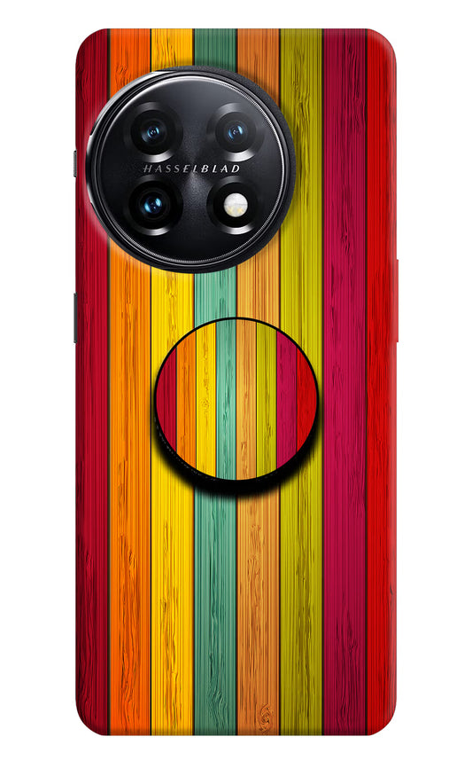 Multicolor Wooden OnePlus 11 5G Pop Case by Casekaro
