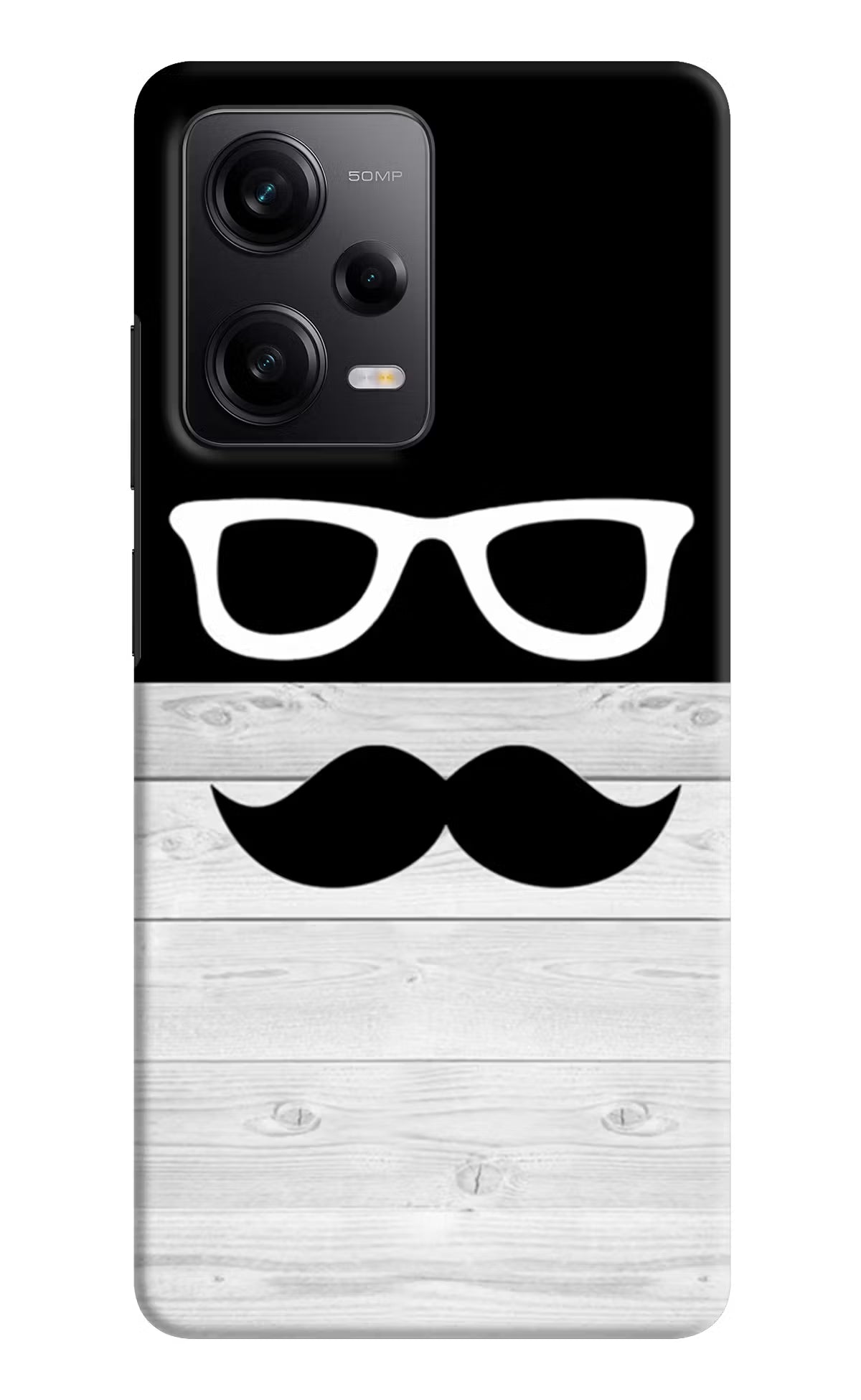 Mustache Redmi Note 12 5G Hard Case Back Cover by Casekaro