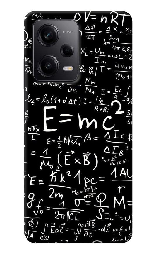 Physics Albert Einstein Formula Redmi Note 12 5G Back Cover