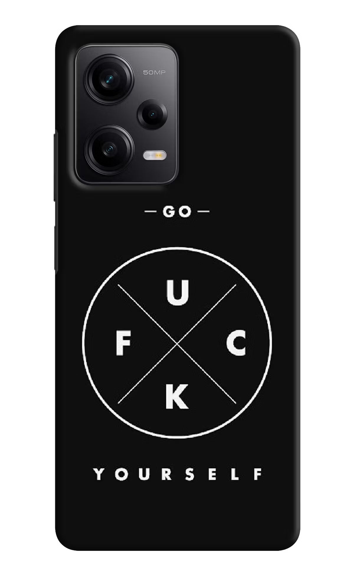 Go Fuck Yourself Redmi Note 12 5G Hard Case Back Cover by Casekaro
