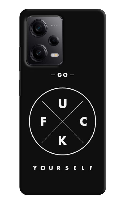 Go Fuck Yourself Redmi Note 12 5G Hard Case Back Cover by Casekaro