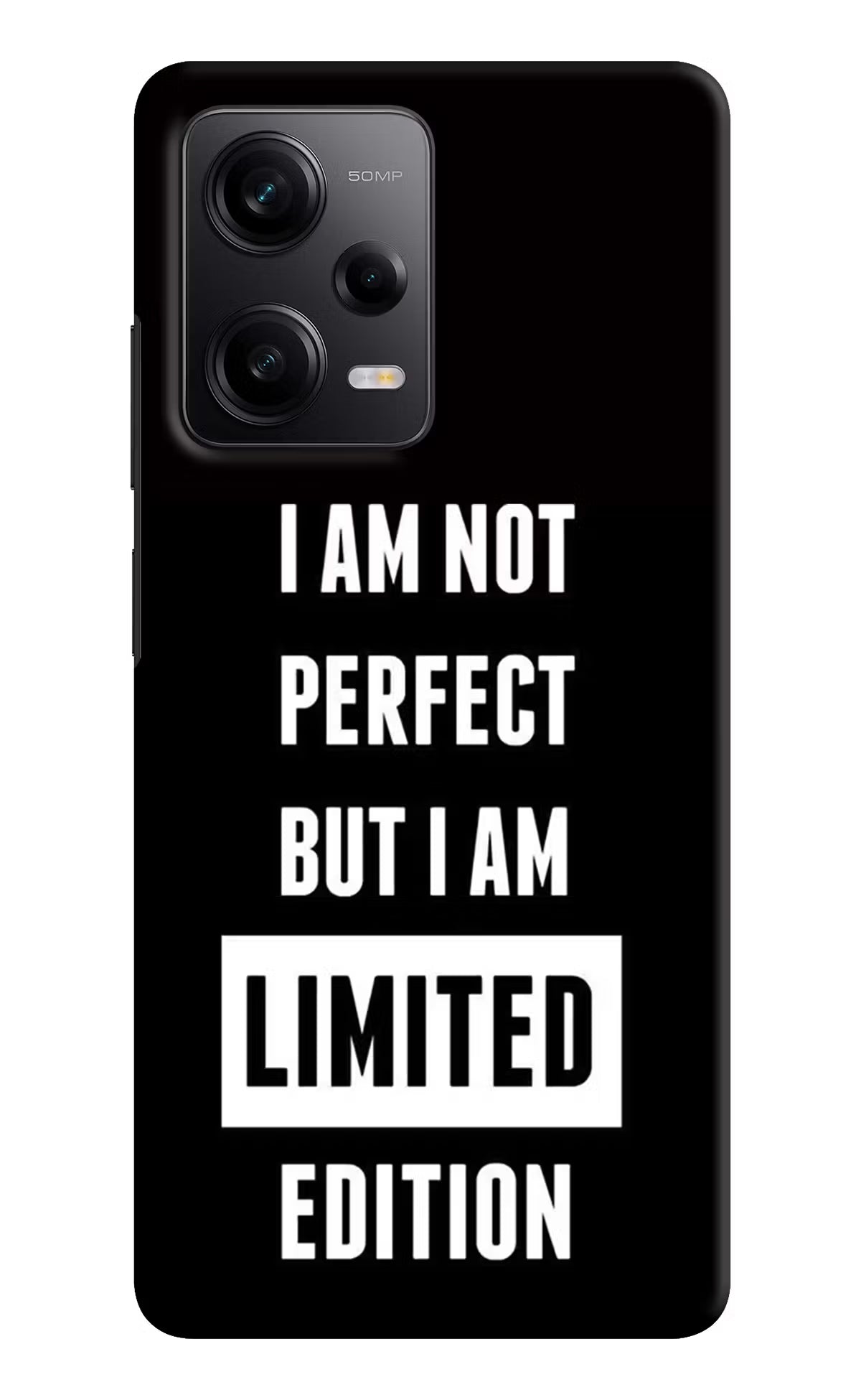 I Am Not Perfect But I Am Limited Edition Redmi Note 12 5G Hard Case Back Cover by Casekaro