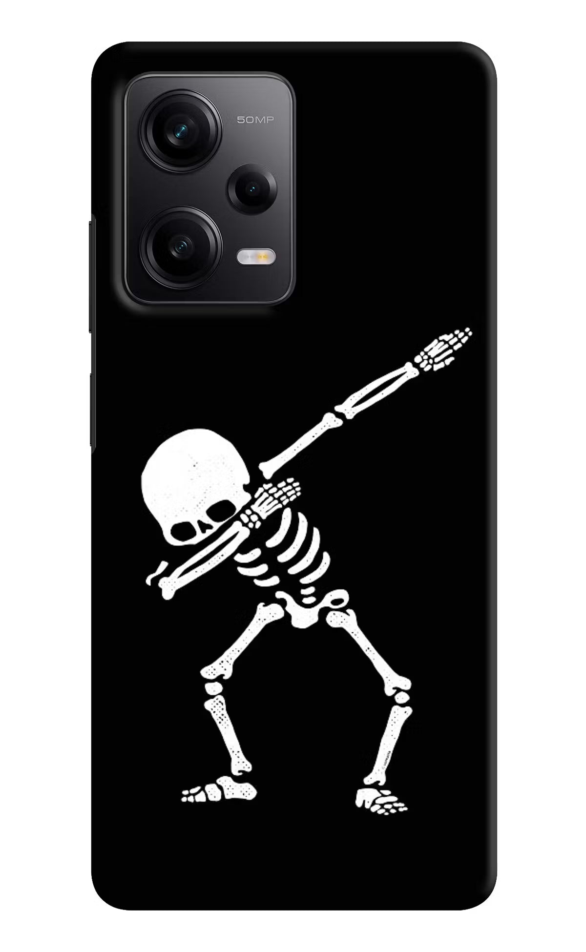 Dabbing Skeleton Art Redmi Note 12 5G Hard Case Back Cover by Casekaro
