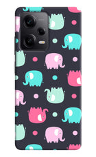Elephants Redmi Note 12 5G Hard Case Back Cover by Casekaro