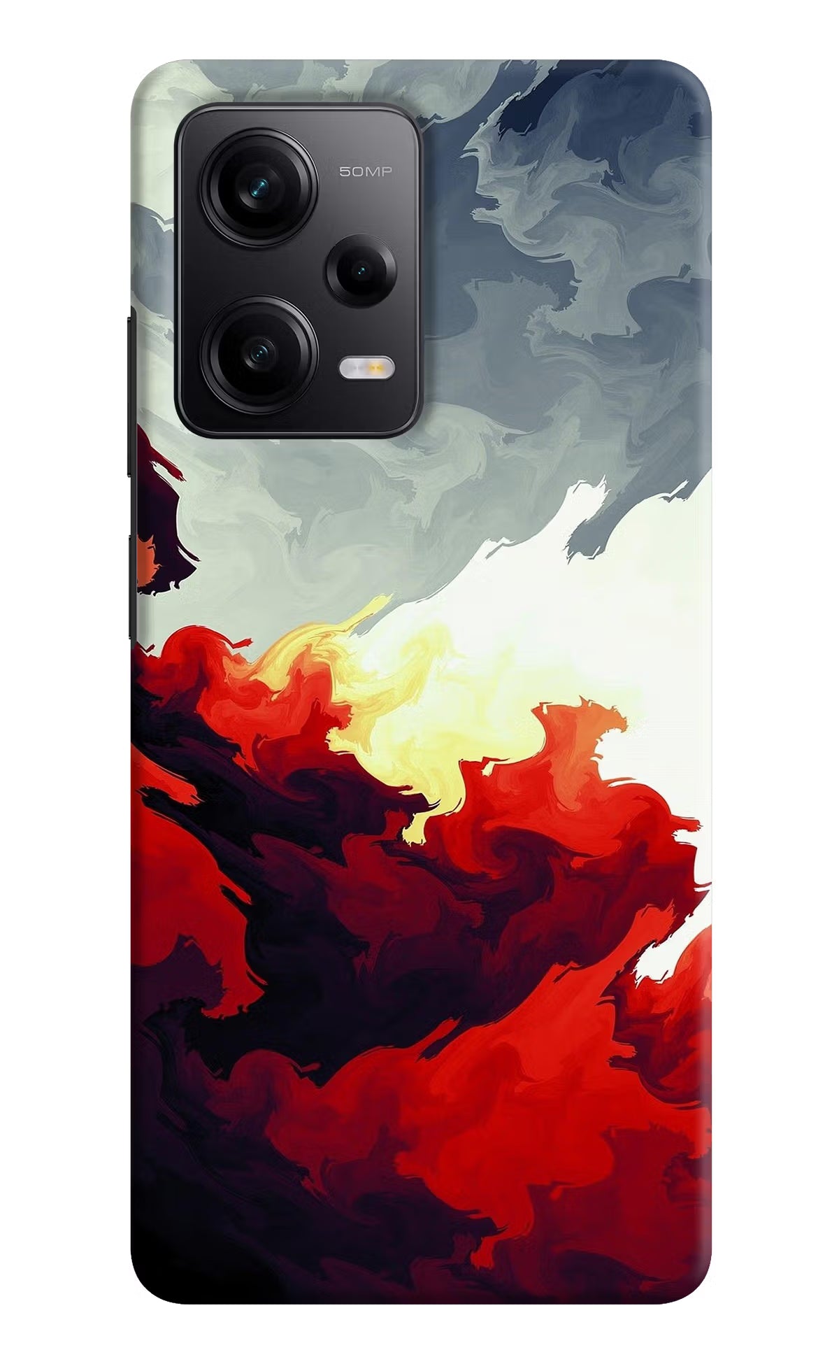 Fire Cloud Redmi Note 12 5G Hard Case Back Cover by Casekaro