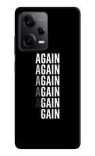 Again Again Gain Redmi Note 12 5G Hard Case Back Cover by Casekaro