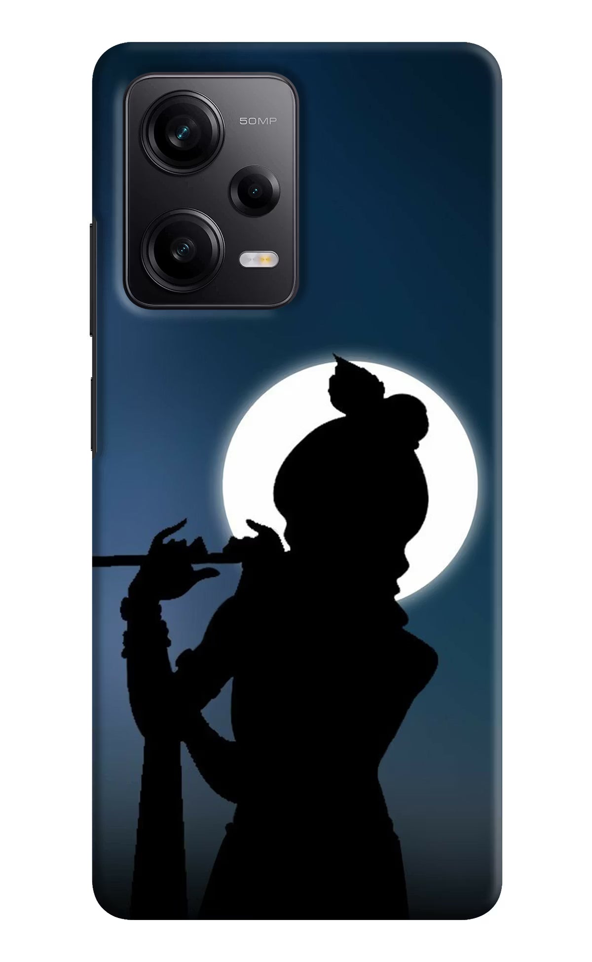 Shri Krishna Silhouette Redmi Note 12 5G Hard Case Back Cover by Casekaro
