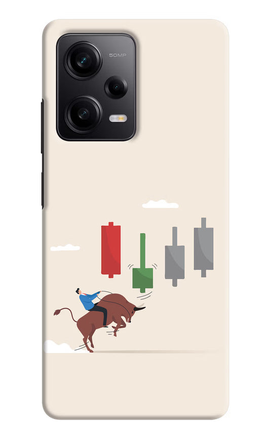 Bull Trading Momentum Redmi Note 12 5G Hard Case Back Cover by Casekaro