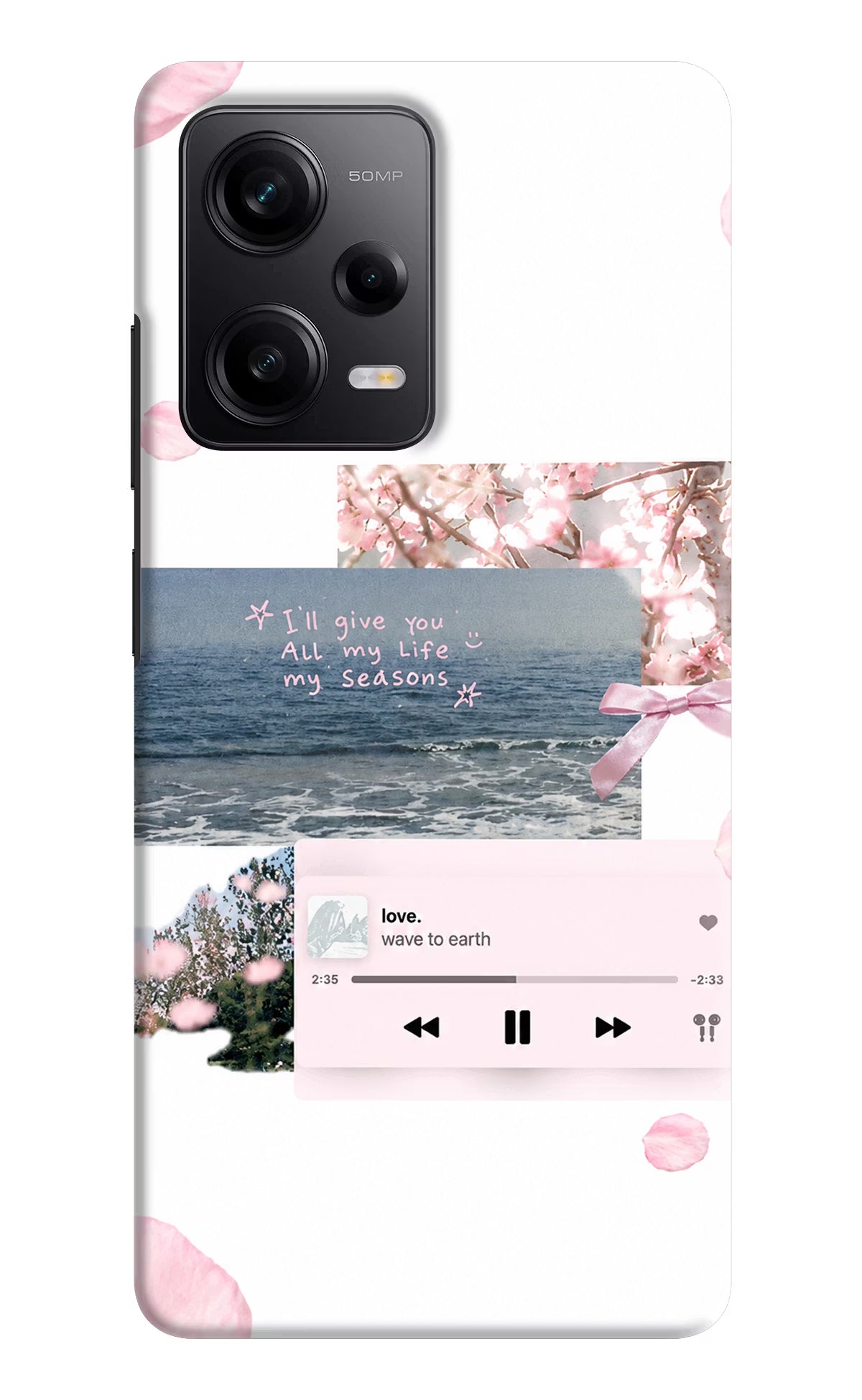 Wave to earth Redmi Note 12 5G Back Cover