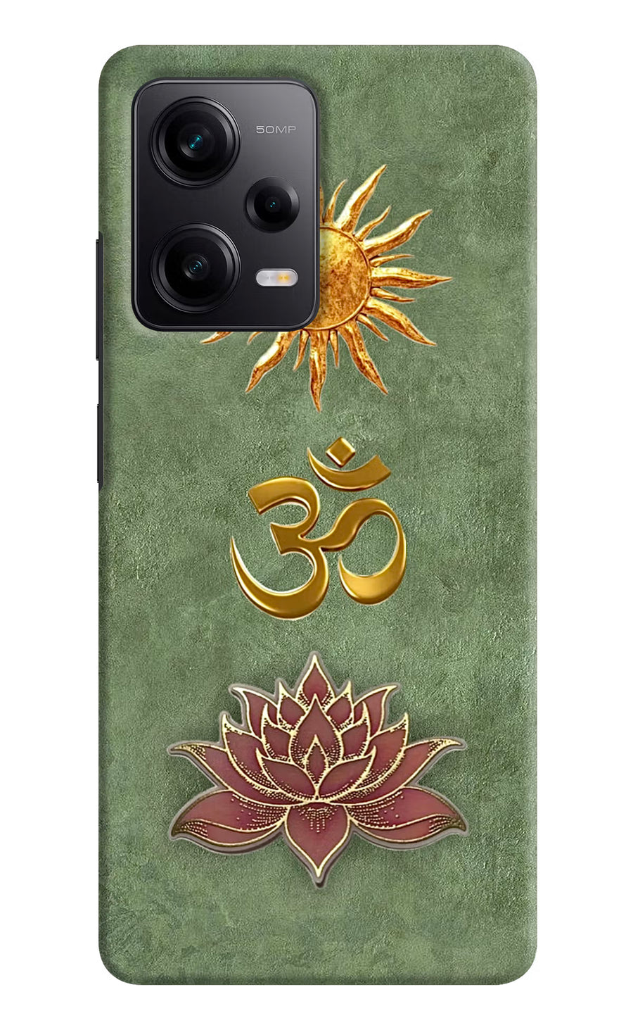 Om & Lotus Redmi Note 12 5G Back Cover, Hard case