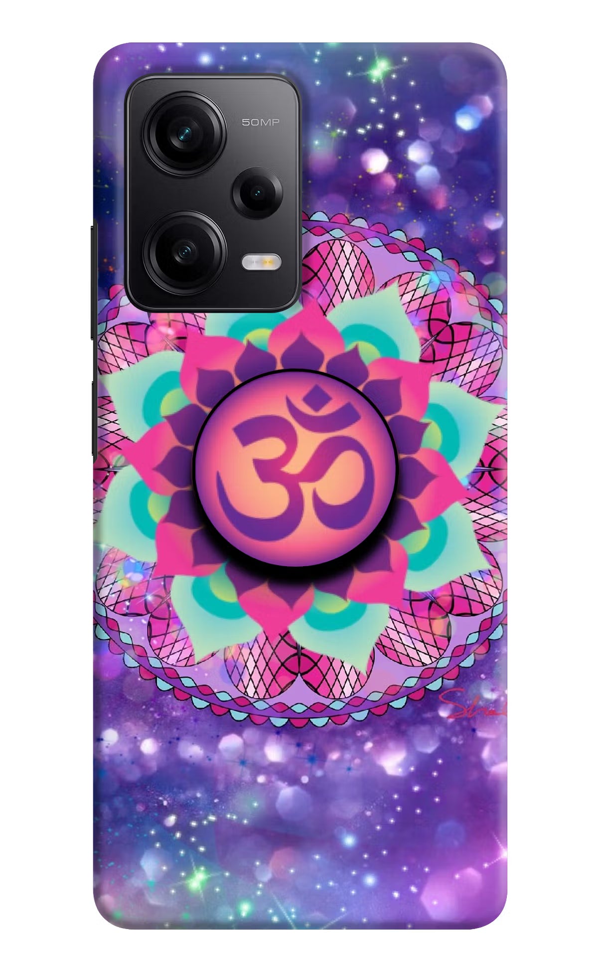 Om Purple Redmi Note 12 5G Pop Case by Casekaro