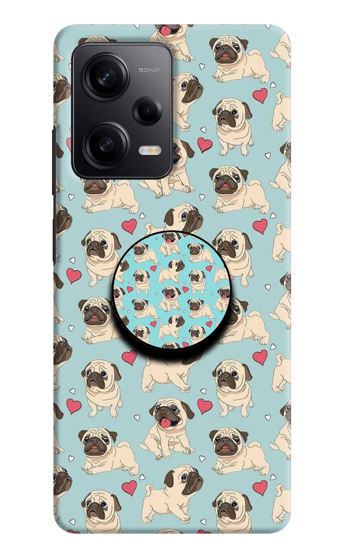Pug Dog Redmi Note 12 5G Pop Case by Casekaro