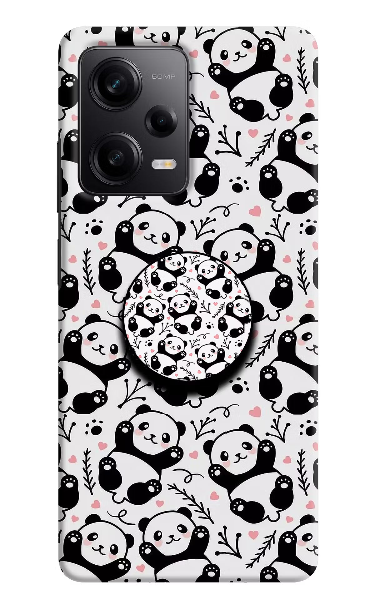 Cute Panda Redmi Note 12 5G Pop Case by Casekaro