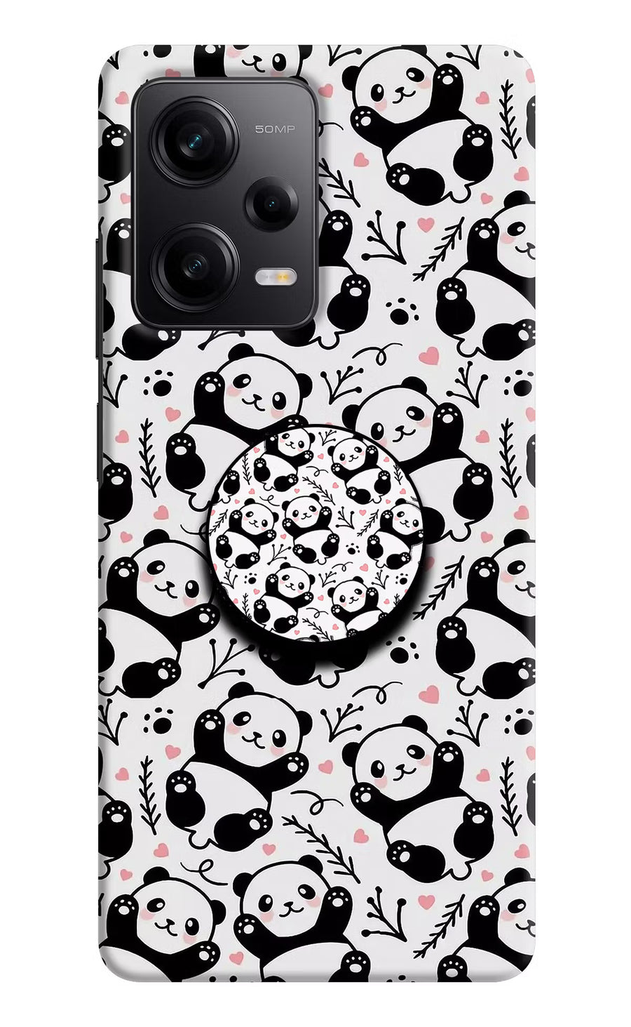 Cute Panda Redmi Note 12 5G Pop Case, Hard case