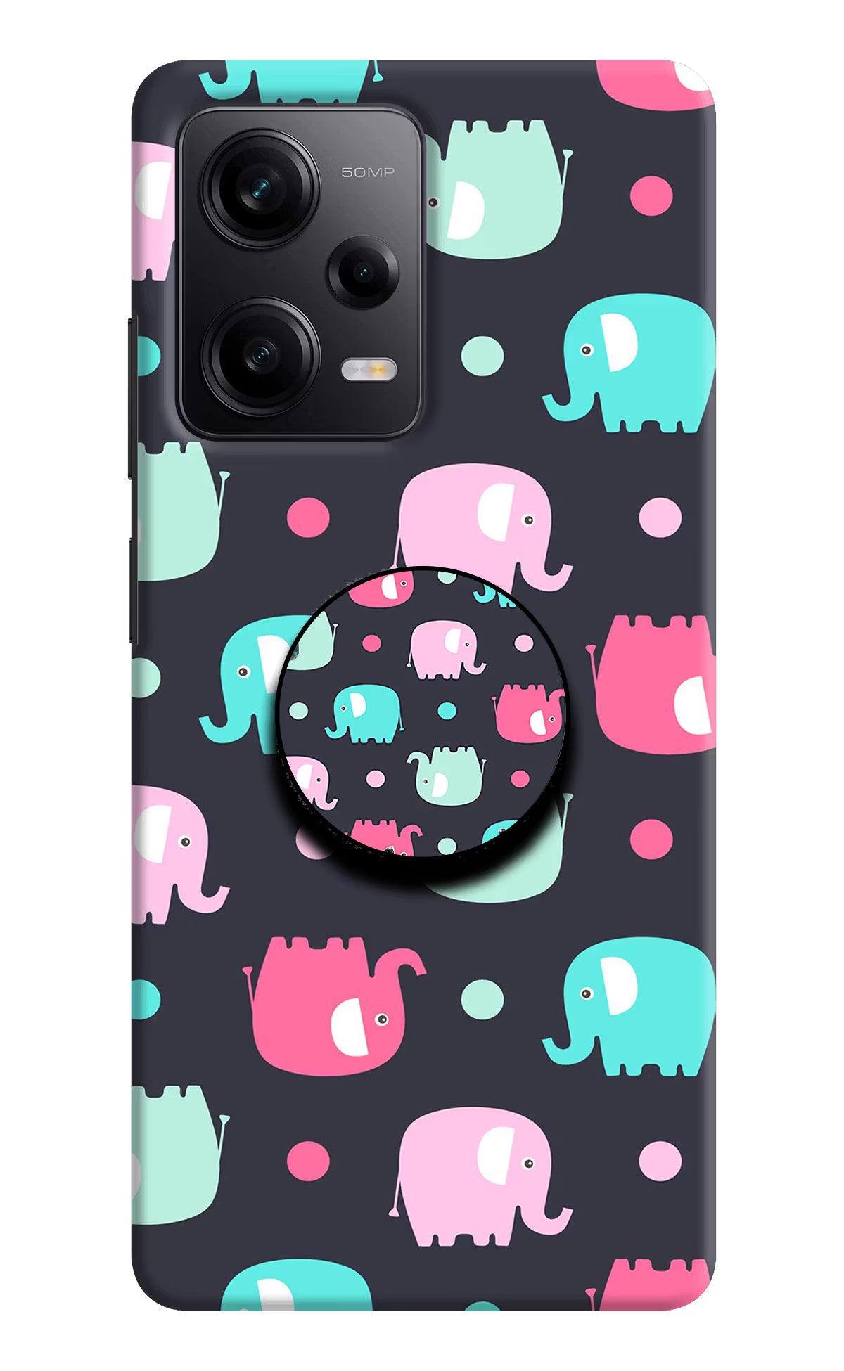 Baby Elephants Redmi Note 12 5G Pop Case by Casekaro