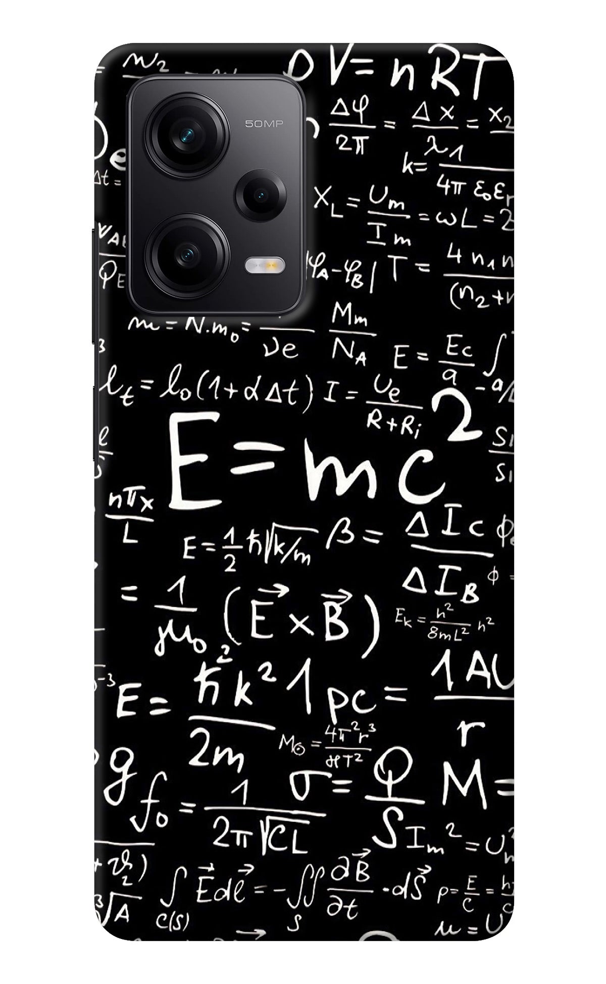 Physics Albert Einstein Formula Redmi Note 12 Pro 5G Back Cover