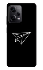 Paper Plane White Redmi Note 12 Pro 5G Hard Case Back Cover by Casekaro