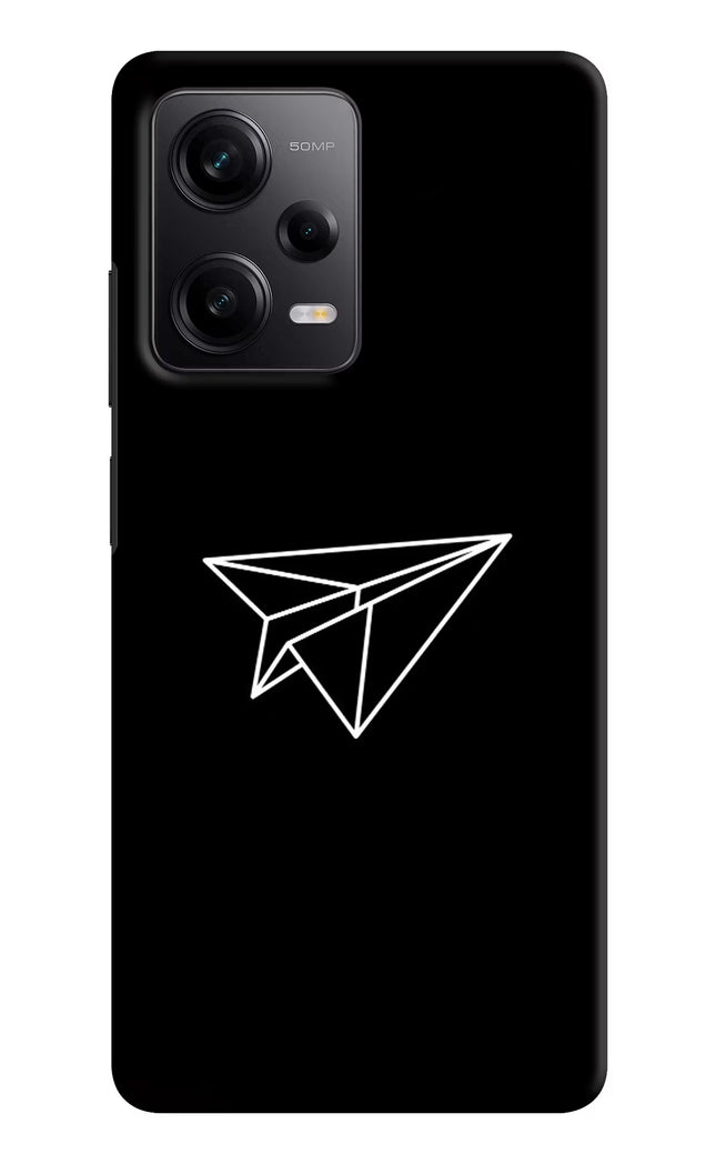 Paper Plane White Redmi Note 12 Pro 5G Hard Case Back Cover by Casekaro