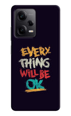 Everything Will Be Ok Redmi Note 12 Pro 5G Hard Case Back Cover by Casekaro