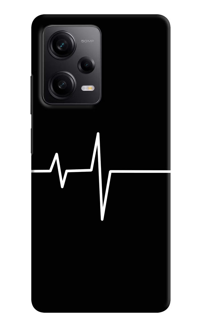 Heart Beats Redmi Note 12 Pro 5G Hard Case Back Cover by Casekaro