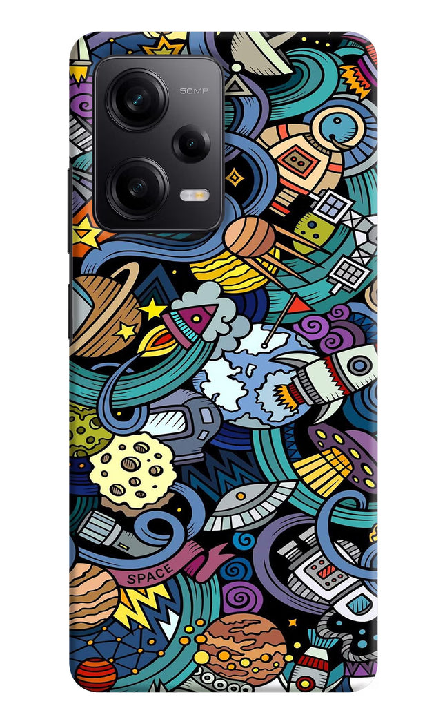 Space Abstract Redmi Note 12 Pro 5G Hard Case Back Cover by Casekaro