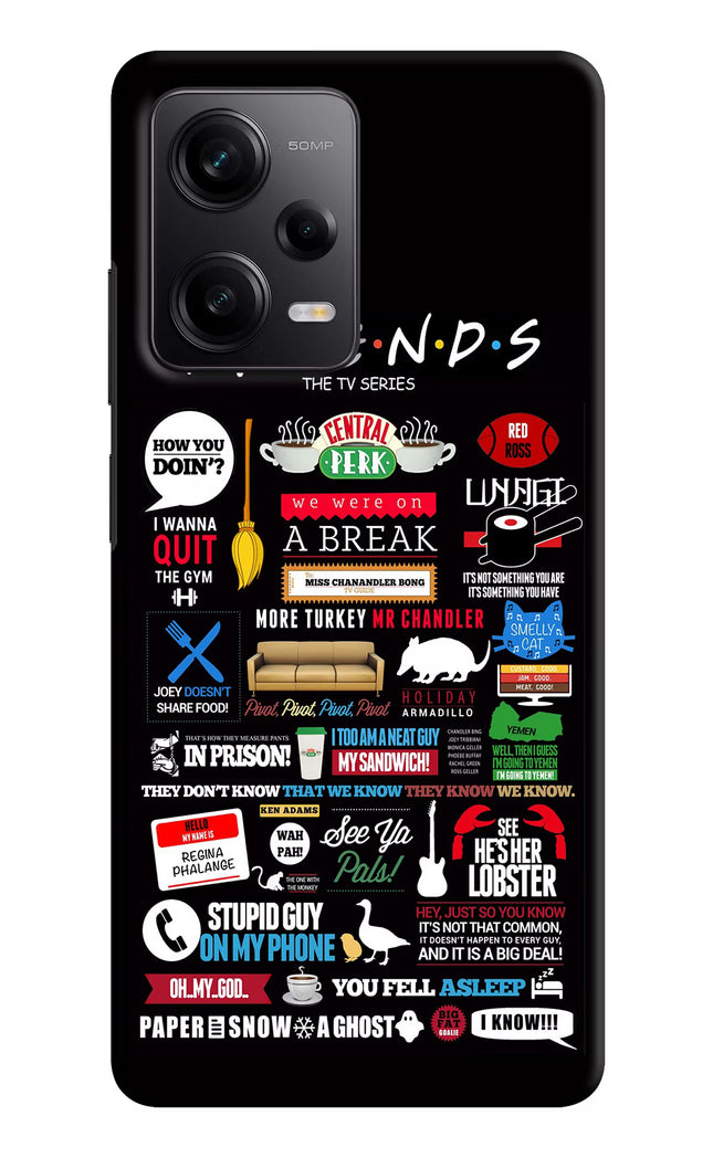 FRIENDS Redmi Note 12 Pro 5G Hard Case Back Cover by Casekaro