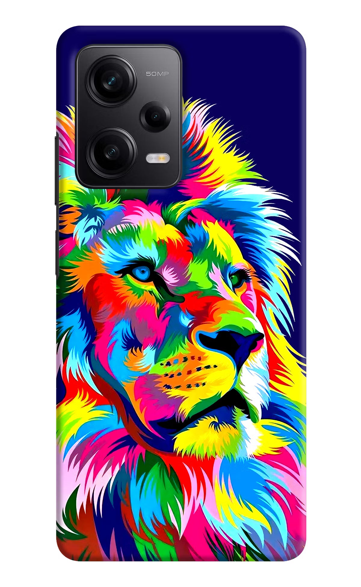 Vector Art Lion Redmi Note 12 Pro 5G Hard Case Back Cover by Casekaro