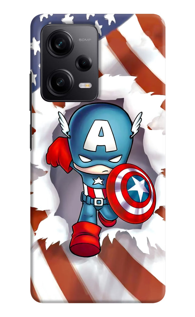 Captain America Redmi Note 12 Pro 5G Hard Case Back Cover by Casekaro