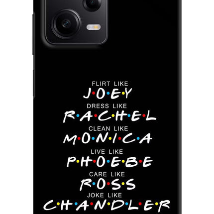 FRIENDS Character Redmi Note 12 Pro 5G Hard Case Back Cover by Casekaro
