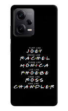 FRIENDS Character Redmi Note 12 Pro 5G Hard Case Back Cover by Casekaro