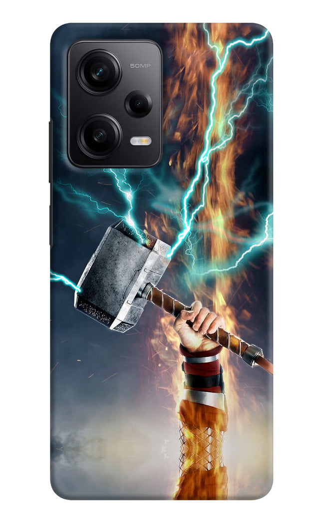 Thor Hammer Mjolnir Redmi Note 12 Pro 5G Hard Case Back Cover by Casekaro
