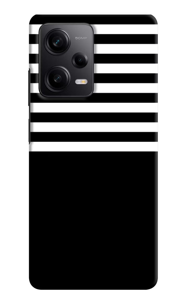 Black and White Print Redmi Note 12 Pro 5G Hard Case Back Cover by Casekaro