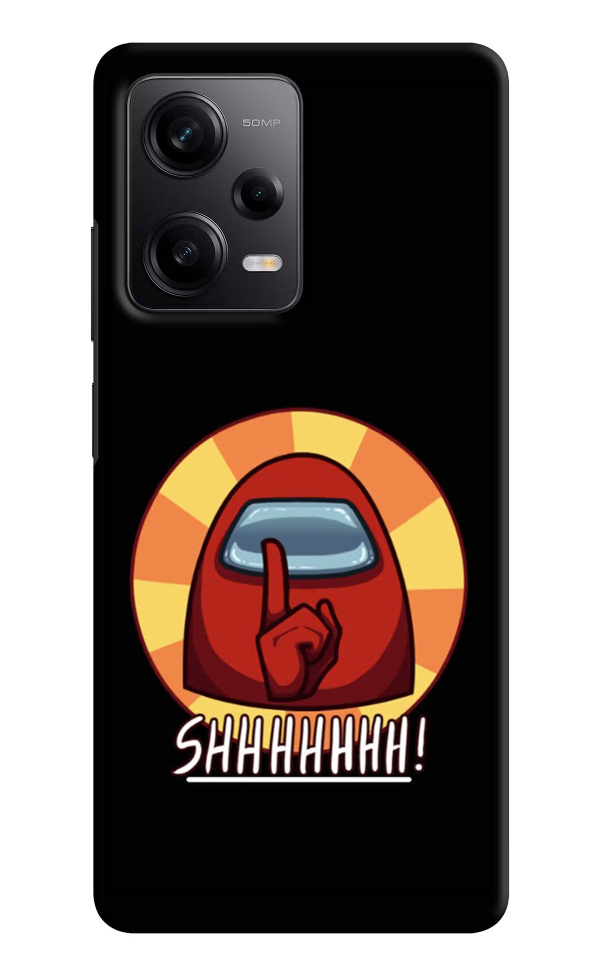 Among Us Shhh! Redmi Note 12 Pro 5G Hard Case Back Cover by Casekaro