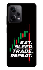 Eat Sleep Trade Repeat Redmi Note 12 Pro 5G Hard Case Back Cover by Casekaro